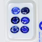 Zonder Minimumprijs - 6 pcs Blauw Saffier - 3.09 ct -, Nieuw
