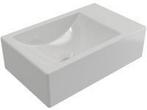 Plieger Houston fontein links zonder kraangat 37x23cm wit, Verzenden, Zo goed als nieuw