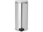 Brabantia NewIcon Prullenbak - 30 liter - Matt Steel, Huis en Inrichting, Woonaccessoires | Prullenbakken, Verzenden, Zo goed als nieuw