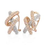 Oorbellen - 18 karaat Roségoud, Witgoud - 0.51ct. tw., Nieuw