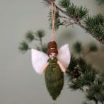 Hangers Vilt - Engeltjes Groen en Goud - Mistletoe - 13cm -, Diversen, Ophalen of Verzenden, Nieuw