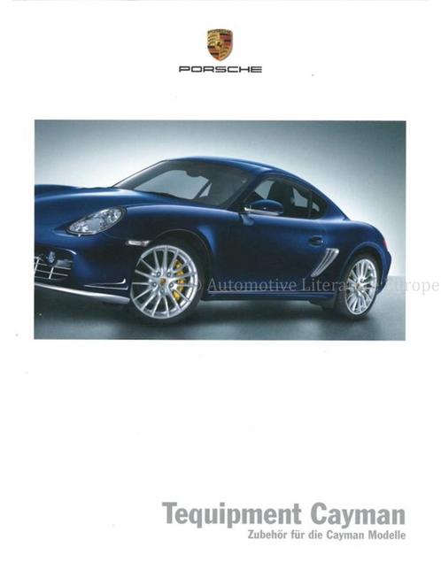 2007 PORSCHE CAYMAN TEQUIPMENT BROCHURE DUITS, Boeken, Auto's | Folders en Tijdschriften, Porsche