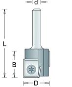 Groeffrees 421-8xl 20x20mm Hm W-Mes 8mm, Doe-het-zelf en Verbouw, Gereedschap | Machine-onderdelen en Toebehoren, Verzenden, Nieuw