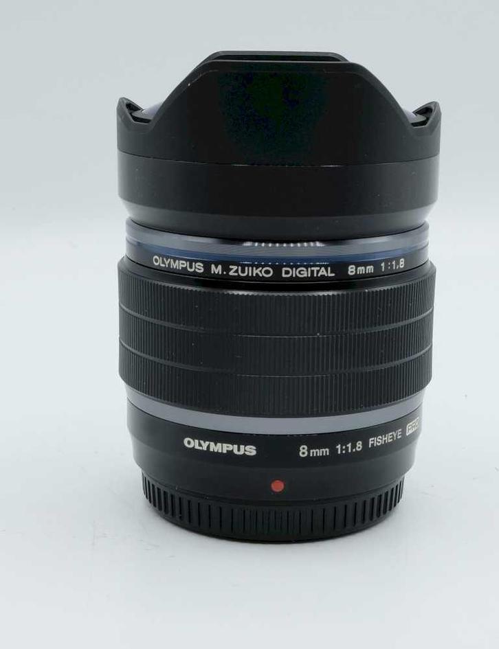 Olympus  ED 8mm f/1.8 Fisheye Pro OCCASION (162), Audio, Tv en Foto, Fotografie | Lenzen en Objectieven, Zo goed als nieuw, Ophalen of Verzenden