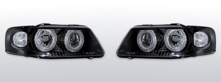 Koplampen Angel Eyes | Audi A3 8L 2000-2003 | zwart, Auto-onderdelen, Verlichting, Nieuw, Audi, Verzenden
