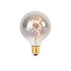 E27 dimbare LED spiraal filament lamp G95 smoke 3W 95 lm, Huis en Inrichting, Lampen | Losse lampen, Nieuw