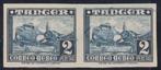 Tanger 1948 - Vliegtuigen. 2 pesetas, blauwgroen. - Edifil, Gestempeld