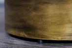 Salontafel met beeninleg HARMONY NATURE 60cm rond zwart wit, Ophalen of Verzenden, Nieuw