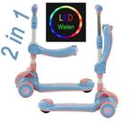 Sajan 2 in 1 Loopfiets / Step -  Roze-Blauw Autoped -, Verzenden, Nieuw, Loopfiets