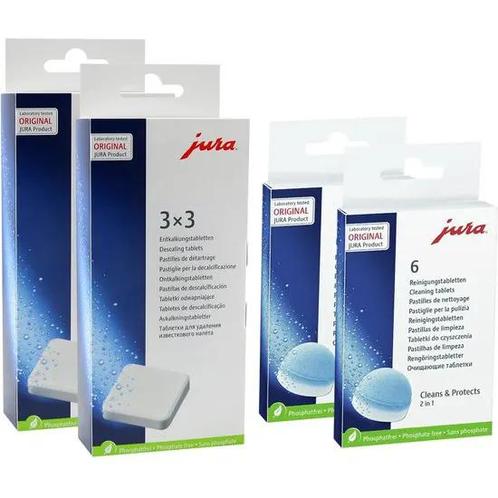 2 x Jura Reinigingstabletten 6 stuks + 2 x Jura Ontkalkin..., Witgoed en Apparatuur, Koffiezetapparaten, Overige typen, Nieuw