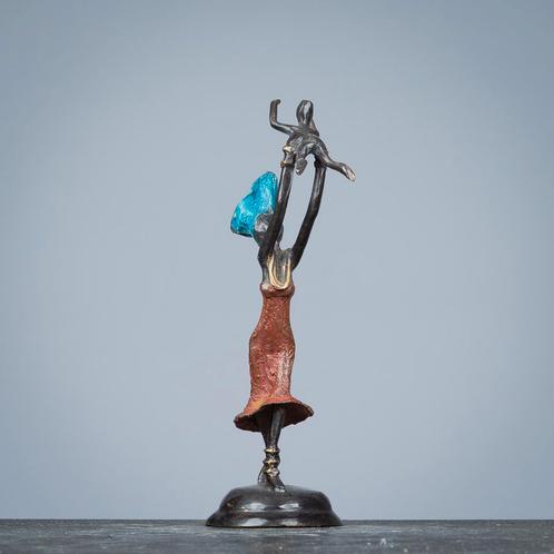 Moeder en kind - bronzen beeld, Antiek en Kunst, Kunst | Niet-Westerse kunst, Ophalen of Verzenden
