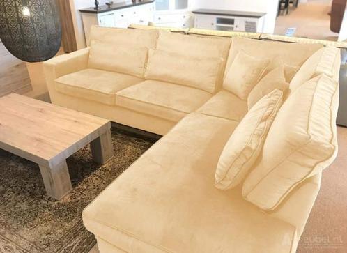 Oudenbosch Loungebank - hoekbanken - Creme, Huis en Inrichting, Banken | Sofa's en Chaises Longues, Nieuw, Stof
