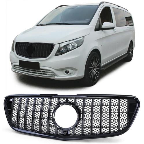 Autogrille - Mercedes Vito W447 14-19 - zwart glanzend, Auto-onderdelen, Carrosserie en Plaatwerk, Nieuw, Ophalen of Verzenden