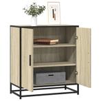 vidaXL Dressoir 68x35x76 cm bewerkt hout en metaal sonoma, Huis en Inrichting, Kasten | Dressoirs, Verzenden, Nieuw, Overige houtsoorten