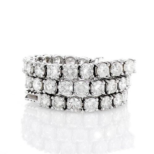 Zonder Minimumprijs - Armband - 14 karaat Witgoud - 10.12ct., Sieraden, Tassen en Uiterlijk, Armbanden