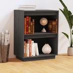 vidaXL Wandkast 60x34x75 cm massief grenenhout grijs, Verzenden, Nieuw, 50 tot 100 cm, Minder dan 100 cm