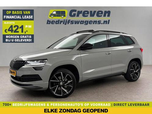 Škoda Karoq 1.5 TSI 150PK AUT Pano LED Sfeer Trekhaak €421pm, Auto's, Skoda, Automaat, Benzine, Zilver of Grijs, Verzenden
