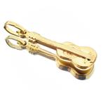 18 Krt. Gouden hanger van een Spaanse gitaar (kettinghanger), Ophalen of Verzenden, Gebruikt, Goud, Overige merken