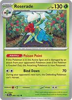 Roserade 009/162 reverse holo Temporal forces, Hobby en Vrije tijd, Verzamelkaartspellen | Pokémon, Ophalen of Verzenden, Nieuw