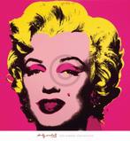 Kunstdruk Andy Warhol - Marilyn MonroeHot Pink 65x70cm, Huis en Inrichting, Woonaccessoires | Schilderijen, Tekeningen en Foto's