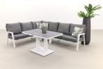 VDG Azoren lounge dining set links - white (tafel, Tuin en Terras, Verzenden, Nieuw, Overige materialen, Loungeset