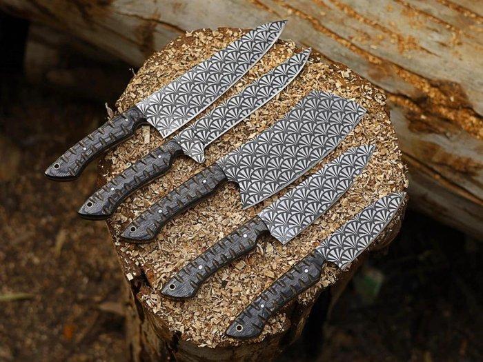 table set - Keukenmes - Staal - Noord Amerika, Antiek en Kunst, Antiek | Keukenbenodigdheden