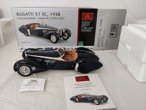 CMC 1:18 - Modelauto - CMC Bugatti 57 SC Corsica Roadster,, Hobby en Vrije tijd, Modelauto's | 1:5 tot 1:12