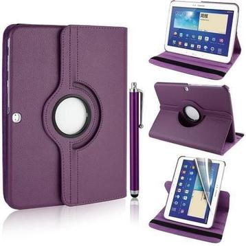 360 graden leren case hoes cover Galaxy tab 3 10.1 inch P520 beschikbaar voor biedingen