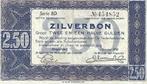 Zilverbon 2,5 gulden 1938 Zeer Fraai, Verzenden