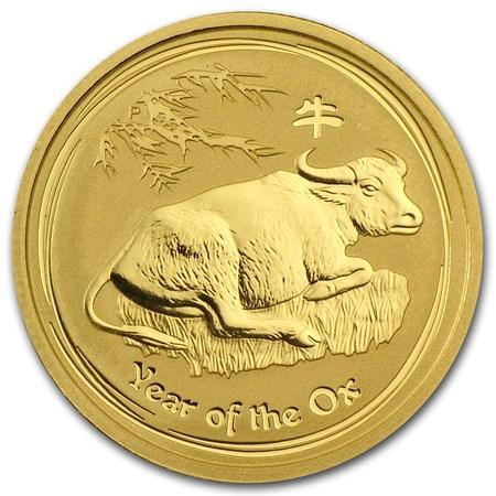 Gouden Lunar II - 1/20 oz 2009 Year of the Ox, Postzegels en Munten, Munten | Oceanië, Losse munt, Goud, Verzenden