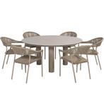 Sienna Donato dining tuinset 160xH75 cm 7 delig keramiek, Tuin en Terras, Tuinsets en Loungesets, Ophalen of Verzenden, Nieuw