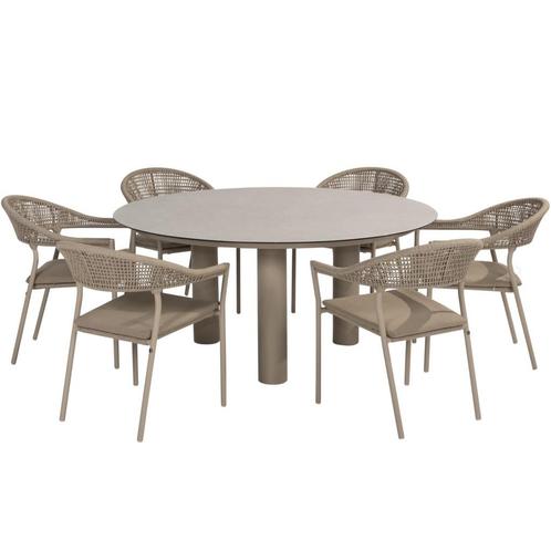 Sienna Donato dining tuinset 160xH75 cm 7 delig keramiek, Tuin en Terras, Tuinsets en Loungesets, Nieuw, Ophalen of Verzenden