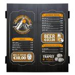 Bulls Beer Menu Deluxe Cabinet Wood Black, Nieuw, Verzenden