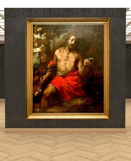 Annibale Carracci (1560-1609), ambito di - San Giovanni, Antiek en Kunst, Kunst | Schilderijen | Klassiek