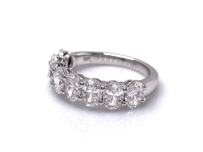 Ring - 14 karaat Witgoud - 2.49ct. tw. Diamant (Lab-grown), Sieraden, Tassen en Uiterlijk, Ringen