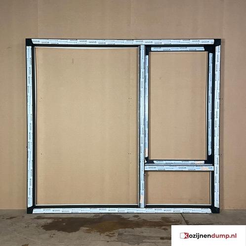 Kunststof draai/kiepraam A411+A412 - 248,0 cm x 224,0 cm bxh, Doe-het-zelf en Verbouw, Kozijnen en Schuifpuien, Nieuw, Kunststof