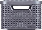 Curver Style Opbergmand met deksel S - 6 liter - Antraciet -, Ophalen of Verzenden, Nieuw