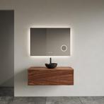 Onderkast Gliss Design Joa Walnut 100 CM Incl.Topplaat, Ophalen of Verzenden, Nieuw, Bad