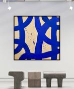 Stefanie Raus - Verschlungen Blau 1090 XXL, Antiek en Kunst