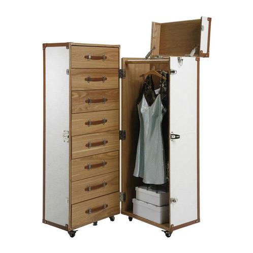 *WOONWINKEL* Kare Design Trunk Garderobekast Koffer Wit, Huis en Inrichting, Kasten | Kledingkasten, Nieuw, Verzenden