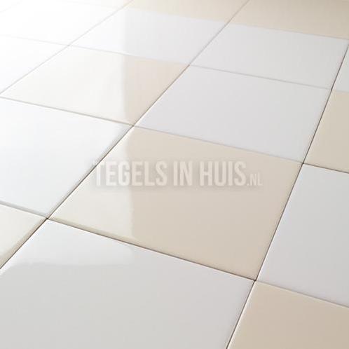 Wandtegels glans crema hueso 15x15 wandtegel, Doe-het-zelf en Verbouw, Tegels, Wandtegels, Nieuw, 10 m² of meer, Keramiek, Ophalen of Verzenden