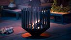 Irving vuurkorf groot zwart Fire Pit Staal Industrieel Te..., Verzenden, Nieuw