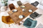 Draaibare design stoel LIVORNO champagne grijs fluwelen, Huis en Inrichting, Stoelen, Ophalen of Verzenden, Nieuw