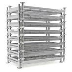 Gebruikte mobiele stapelrack mobiele rack partij aanbieding, Ophalen of Verzenden