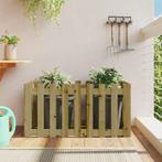 vidaXL Plantenbak verhoogd hekontwerp 100x50x50 cm, Tuin en Terras, Bloembakken en Plantenbakken, 100 cm of meer, Verzenden, Nieuw