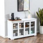 Nieuwe Keukendressoir 2 Schuifdeuren, Wit - Klassieke Stijl, Huis en Inrichting, Kasten | Dressoirs, Verzenden, Nieuw
