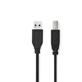 USB A naar USB B kabel | 2 meter | USB 3.0 (100% koper), Computers en Software, Pc- en Netwerkkabels, Nieuw, Verzenden
