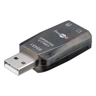 Externe geluidskaart USB | Goobay (USB A, USB 2.0), Computers en Software, Pc- en Netwerkkabels, Nieuw, Verzenden