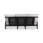 Loungeset Anais | 3-zit | teak ebony | zwarte weving | inc.., Verzenden, Nieuw