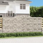 vidaXL Schanskorven 2 st gewelfd 400x30x180/200 cm ijzer, Tuin en Terras, Bloembakken en Plantenbakken, 100 cm of meer, Verzenden